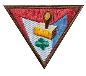 Brownie Girl Scout Letterboxing badge