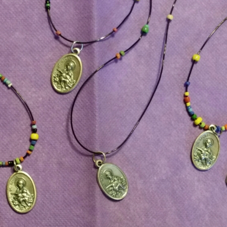 DIY St Agnes necklace | patron saint of Girl Scouts