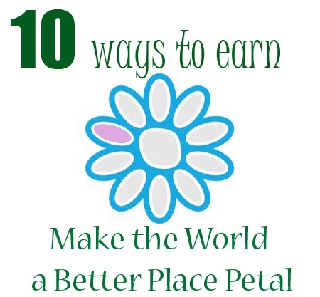 earn the make the world a better place petal (rose daisy petal)