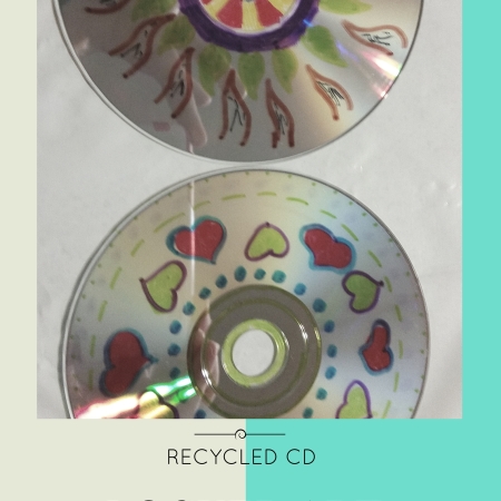 Recycled CD Locker Art Magnets | recycled craft | upcycled project | kids art