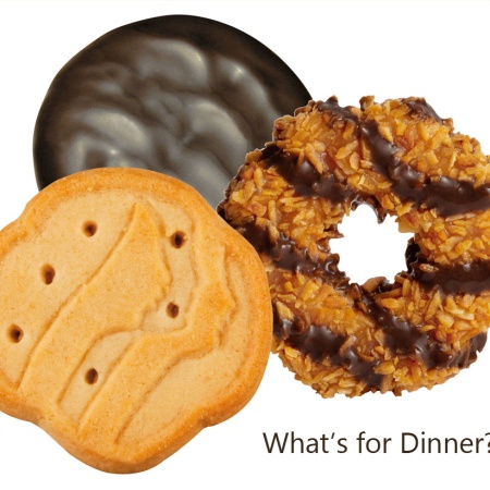 Girl scout cookies - recipes for dinners and desserts using GS cookies